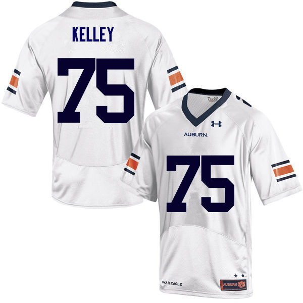 Men Auburn Tigers #75 Trent Kelley College Football Jerseys Sale-White - Click Image to Close